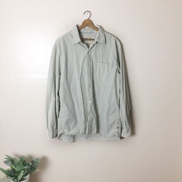 [Timberland] Men's Casual Ivory Button Down Top - Picture 1 of 11